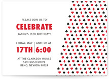 Playing Cards Children's Birthday Party Invitations