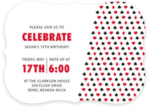 Playing Cards Children's Birthday Party Invitations