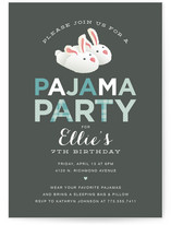 Pajama Party Children's Birthday Party Invitations