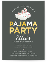 Pajama Party Children's Birthday Party Invitations
