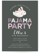 Pajama Party Children's Birthday Party Invitations