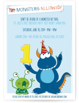 Monsters Allowed! Children's Birthday Party Invitations