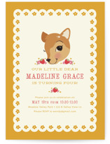 Fancy Fawn Children's Birthday Party Invitations
