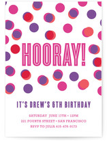 Fun with Color Children's Birthday Party Invitations