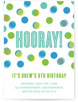 Fun with Color Children's Birthday Party Invitations