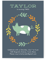 Farm Friends Children's Birthday Party Invitations