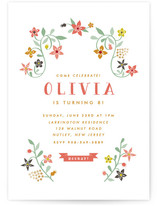 Botanical Affair Children's Birthday Party Invitations