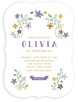 Botanical Affair Children's Birthday Party Invitations