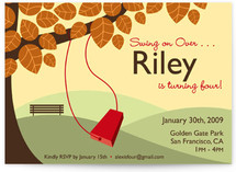 A day in the park Children's Birthday Party Invitations