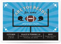 Go Team Children's Birthday Party Invitations