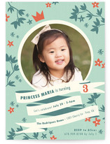 Princess Crown Children's Birthday Party Invitations