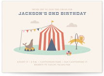 Off to Join the Circus Children's Birthday Party Invitations