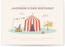 Off to Join the Circus Children's Birthday Party Invitations