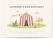 Off to Join the Circus Children's Birthday Party Invitations