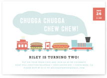 Chugga Chew Chew Children's Birthday Party Invitations