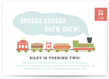 Chugga Chew Chew Children's Birthday Party Invitations