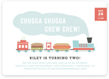 Chugga Chew Chew Children's Birthday Party Invitations