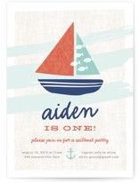 Regatta Race Children's Birthday Party Invitations