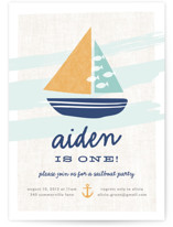Regatta Race Children's Birthday Party Invitations