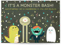 Monstrous Fun Monster Bash Children's Birthday Party Invitations