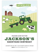 Barnyard Bash Children's Birthday Party Invitations