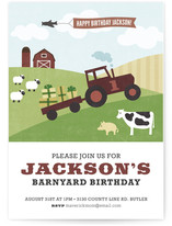 Barnyard Bash Children's Birthday Party Invitations