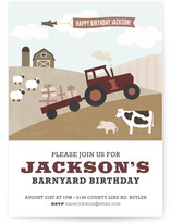 Barnyard Bash Children's Birthday Party Invitations