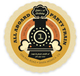Vintage Rail Children's Birthday Party Invitations