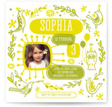 Mod Party Birds Children's Birthday Party Invitations