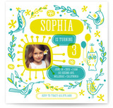 Mod Party Birds Children's Birthday Party Invitations