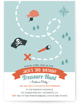 Treasure Hunt Party Children's Birthday Party Invitations