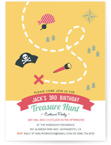 Treasure Hunt Party Children's Birthday Party Invitations