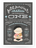 Petit Monsieur Children's Birthday Party Invitations