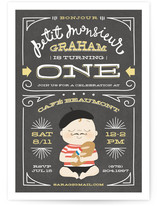 Petit Monsieur Children's Birthday Party Invitations