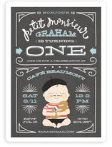 Petit Monsieur Children's Birthday Party Invitations