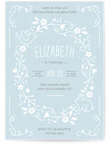 Storybook Wreath Children's Birthday Party Invitations