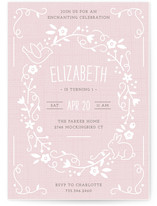 Storybook Wreath Children's Birthday Party Invitations