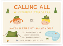 Adventure Awaits Children's Birthday Party Invitations