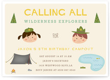 Adventure Awaits Children's Birthday Party Invitations