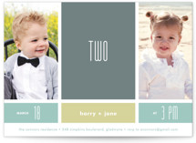 Modern Blocks Children's Birthday Party Invitations