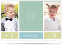 Modern Blocks Children's Birthday Party Invitations