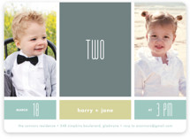 Modern Blocks Children's Birthday Party Invitations