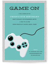 Game On Children's Birthday Party Invitations