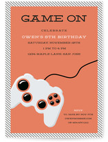 Game On Children's Birthday Party Invitations