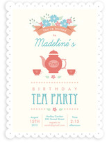 Garden Tea Children's Birthday Party Invitations