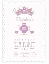 Garden Tea Children's Birthday Party Invitations