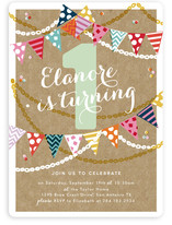Garland Celebration Children's Birthday Party Invitations
