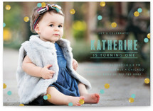 Confetti Children's Birthday Party Invitations