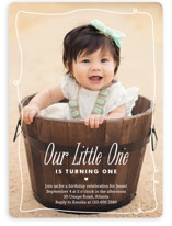 Little One Children's Birthday Party Invitations