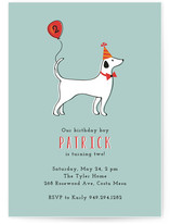 Party Pup Children's Birthday Party Invitations